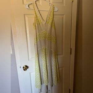 Midi length Anthropologie dress.